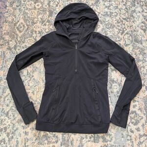 Lululemon Women's 1/4 Zip Hoodie- Size 6- Black